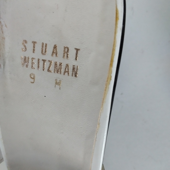 Stuart Weitzman mules white sz 9M - Picture 8 of 8